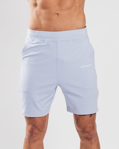Alphalete 4-Way Stretch 8" Corta Blu | 6157-SJUOD