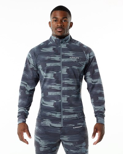 Alphalete 4-Way Stretch Pista Jacket Camouflage | 3460-KOPJG