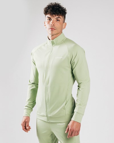 Alphalete 4-Way Stretch Pista Jacket Frozen Spring | 6392-BUCNA