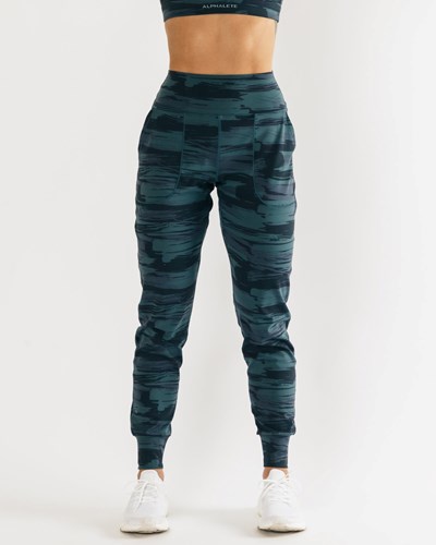 Alphalete All-Purpose Jogger Blu Camouflage | 8576-FUVMQ