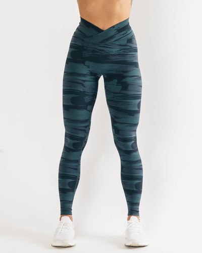 Alphalete All-Purpose Legging Blu Camouflage | 4592-YCANX