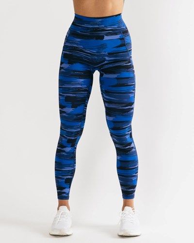 Alphalete All-Purpose Legging Blu Camouflage | 5914-XLTUM
