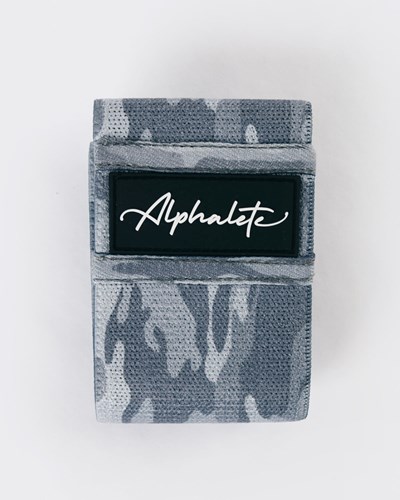 Alphalete Alphalete Glute Band Argento Camouflage | 4137-PWCTN