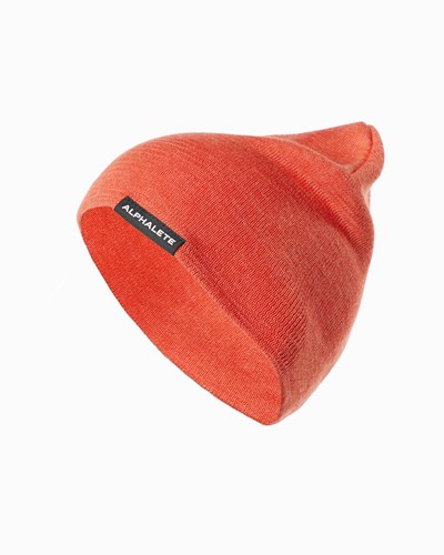 Alphalete Cotone Knit Beanie Arancioni | 2104-FELDB