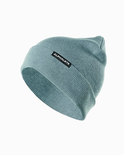 Alphalete Cotone Knit Beanie Blu | 0514-YSQTN
