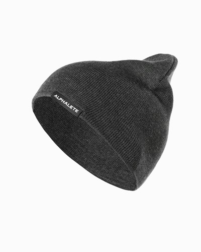 Alphalete Cotone Knit Beanie Charcoal | 1687-WASDZ