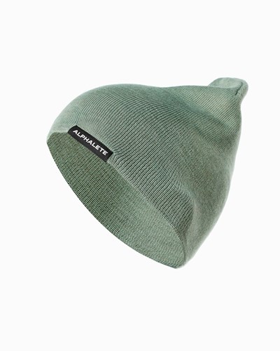 Alphalete Cotone Knit Beanie Sage | 8193-JBHNW