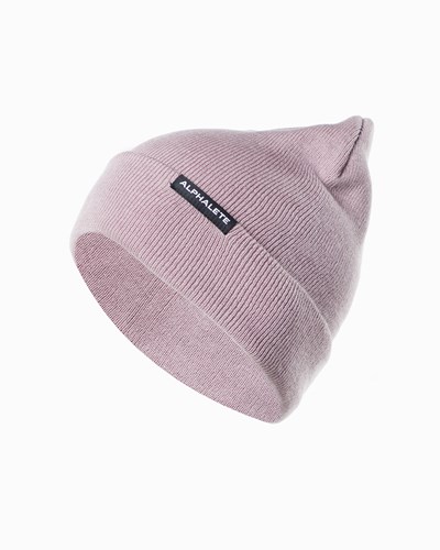Alphalete Cotone Knit Beanie Viola | 0791-LMUVT