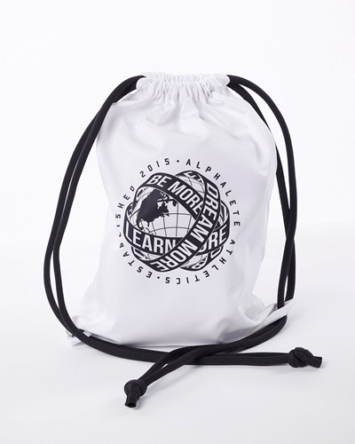 Alphalete Drawstring Bag Bianche | 3028-QMDUJ