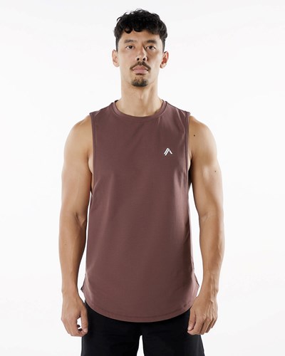 Alphalete Fitted Performance Tank Merlot | 6143-QXVNE