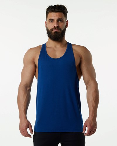 Alphalete Fitted Premium Stringer Blu | 1945-KEHXR