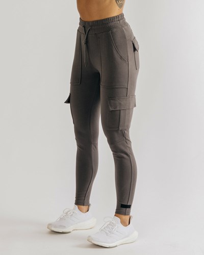 Alphalete Fitted Single-Brushed 29" Cargo Pant Iron Ore | 0534-RSAEB