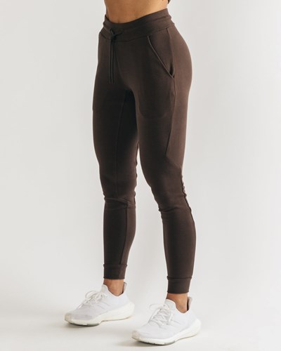Alphalete Fitted Single-Brushed 29" Jogger Cocoa | 0938-QYZTI