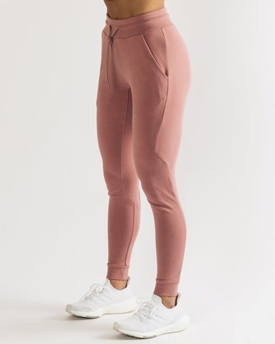 Alphalete Fitted Single-Brushed 29" Jogger Cranberry Ice | 9170-TAOVD