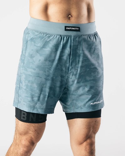 Alphalete Foderati Woven 4-Way Stretch 5" Corta Sea Level | 7945-UHAMZ