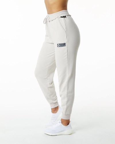 Alphalete Heavyweight Washed Terry Jogger Moonstone | 1532-WJAUI