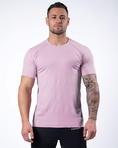 Alphalete High Performance Seamless Corta Sleeve Tee Bloom | 8794-SVIKR