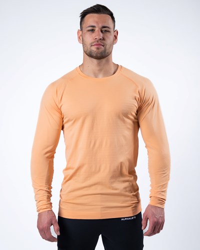 Alphalete High Performance Seamless Long Sleeve Tee Corallo | 1328-POAVK
