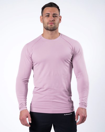 Alphalete High Performance Seamless Long Sleeve Tee Bloom | 2381-NHQSE