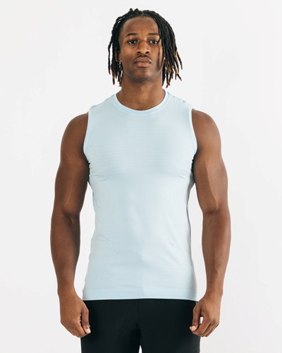 Alphalete High Performance Seamless Tank Blu | 8359-CJAOE