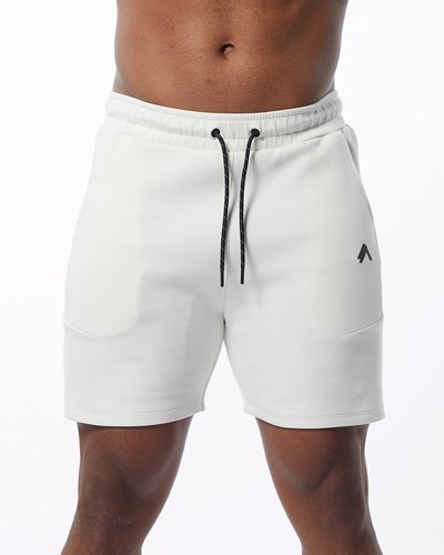 Alphalete Interlock Knit 6" Corta Crema | 2936-KOARZ