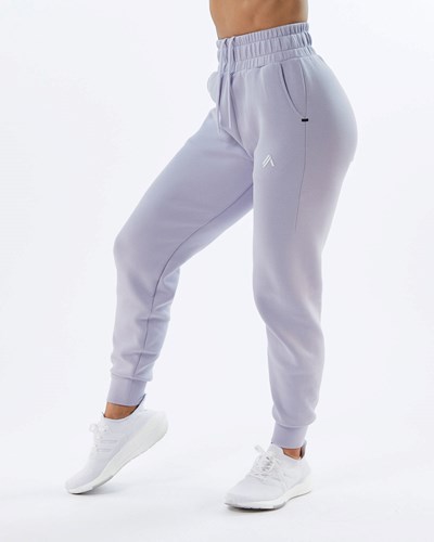Alphalete Interlock Knit Cuffed Jogger Lilac | 6142-UZKOQ