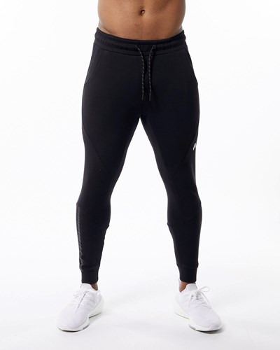 Alphalete Interlock Knit Cuffed Jogger Nere | 3154-UZWQY