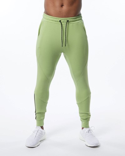 Alphalete Interlock Knit Cuffed Jogger Verdi Chiaro | 7510-PEJUN