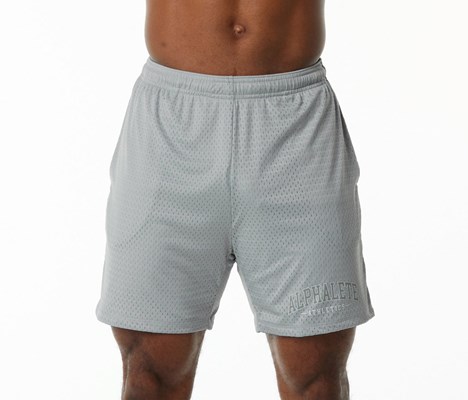 Alphalete Luxury Foderati 4-Way Stretch Mesh Corta Grigie | 3754-VSCGX