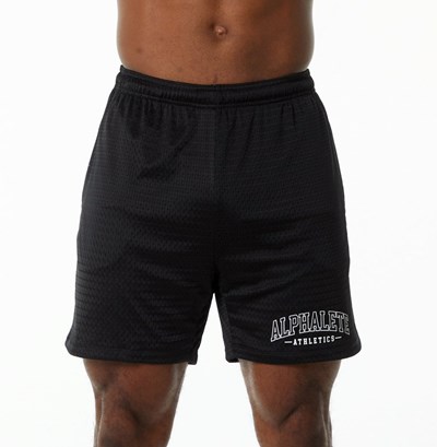 Alphalete Luxury Foderati 4-Way Stretch Mesh Corta Nere | 4930-SCPKA