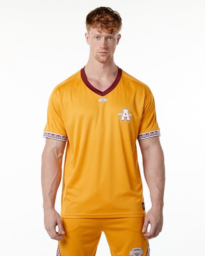 Alphalete Oversized Corta Sleeve Jersey Marigold | 1482-LHOIQ