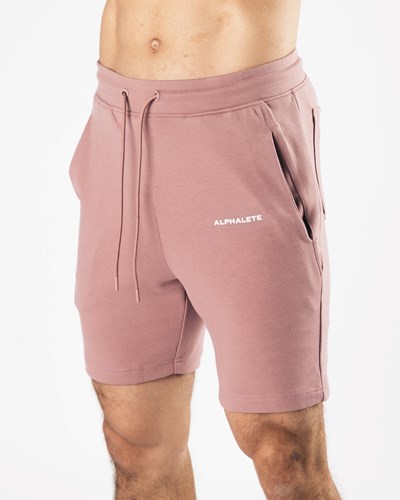 Alphalete Relaxed All-Purpose 8" Cotone Corta Mauve | 6045-ABIYE