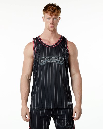 Alphalete Relaxed Fit Jersey Nere | 2958-UGJOB