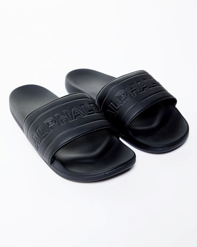 Alphalete Slides Nere | 9318-DUJOY
