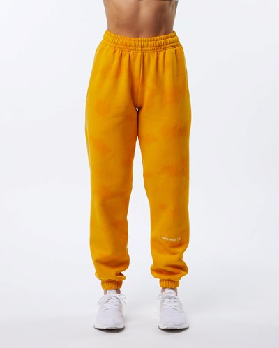 Alphalete Washed 30" Fleece Jogger Golden Sun | 0352-QLGXN