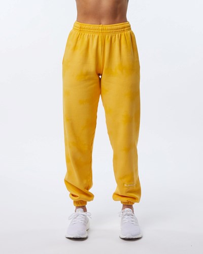 Alphalete Washed 30" Fleece Jogger Honey | 8249-IGQJW