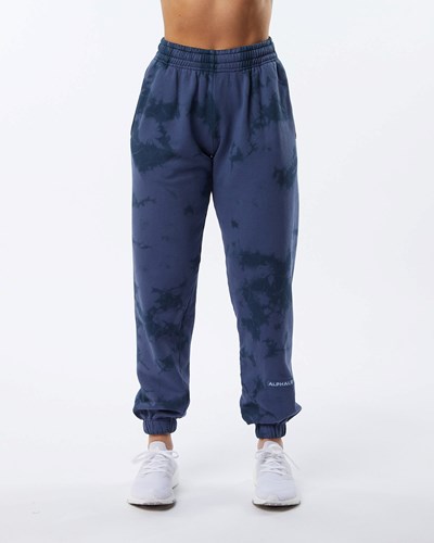Alphalete Washed 30" Fleece Jogger Moonlight | 0743-UCGNT