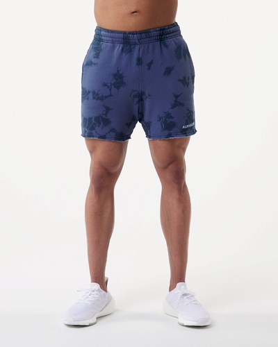 Alphalete Washed 5" Fleece Corta Moonlight | 9486-VJASP