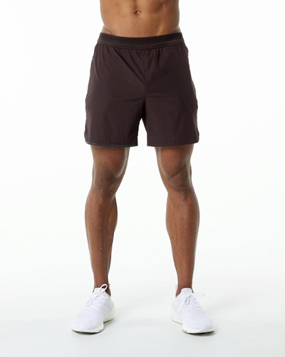 Alphalete Woven Allenamento Corta Cioccolato | 5402-ZBSUN